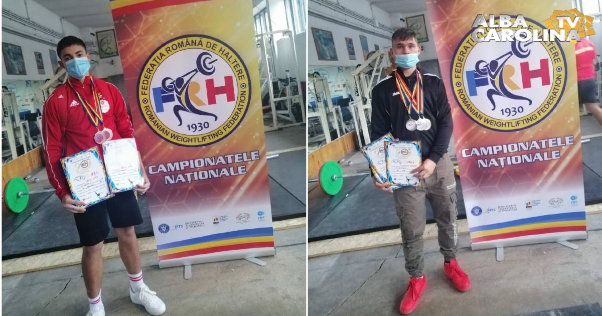 Sportivi Vilcu Nicu, Nastase Robert haltere alba iulia