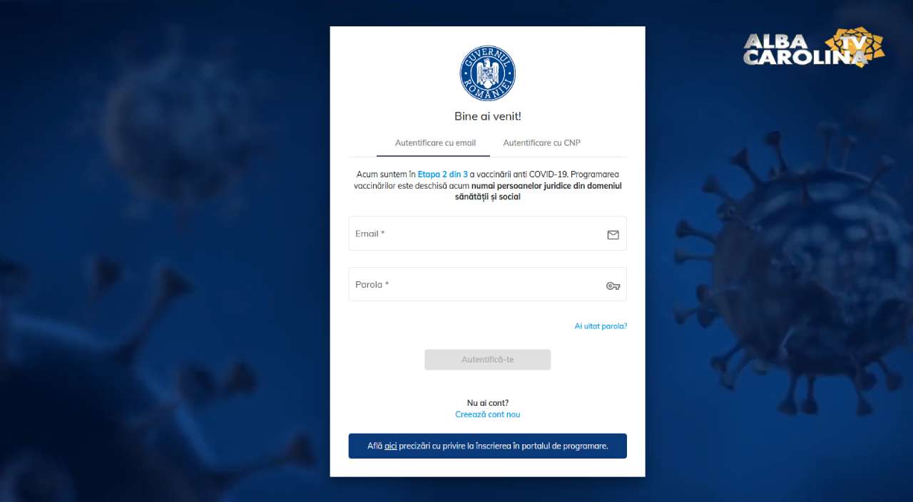platforma online inscriere vaccinare covid