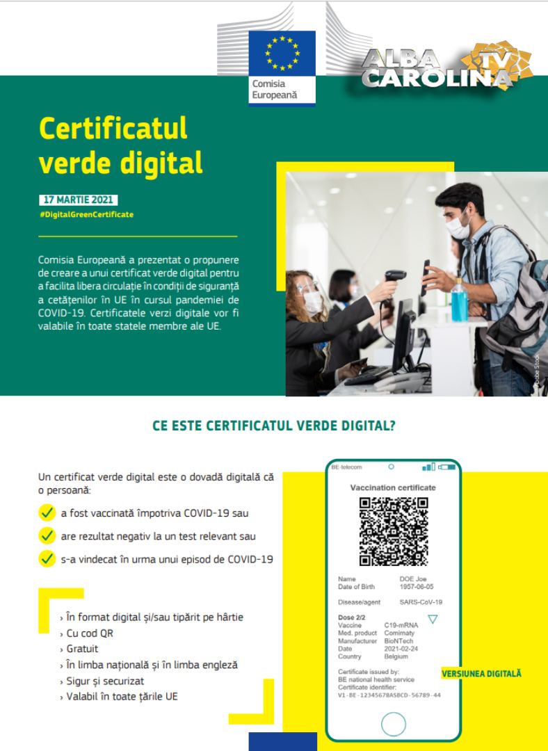 certificat verde digital