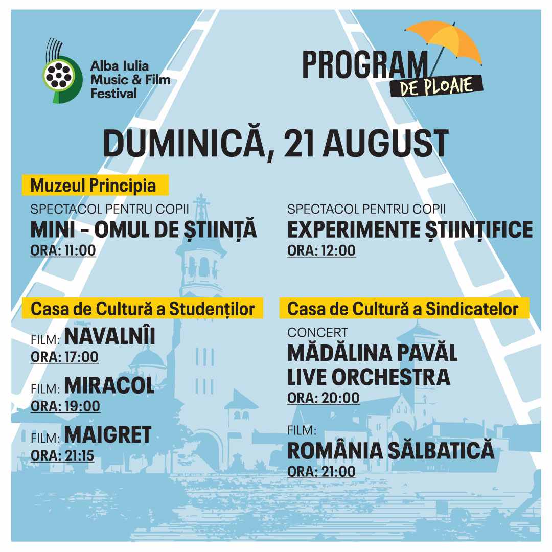 program Alba Iulia Music and Film Festival