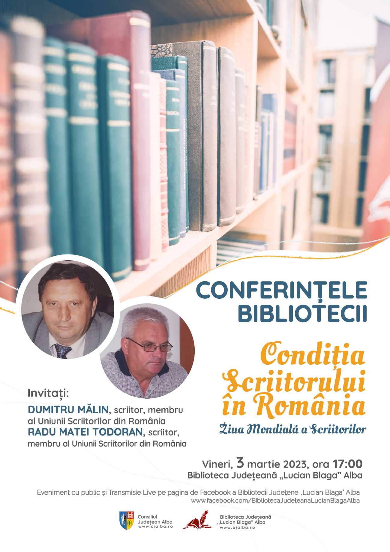 Conferinţele bibliotecii-martie 2023 carolinatv