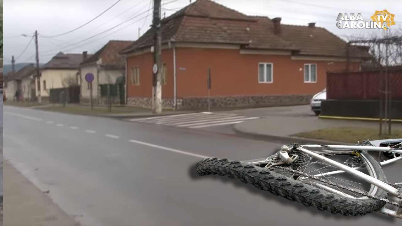 aiud accident bicicleta