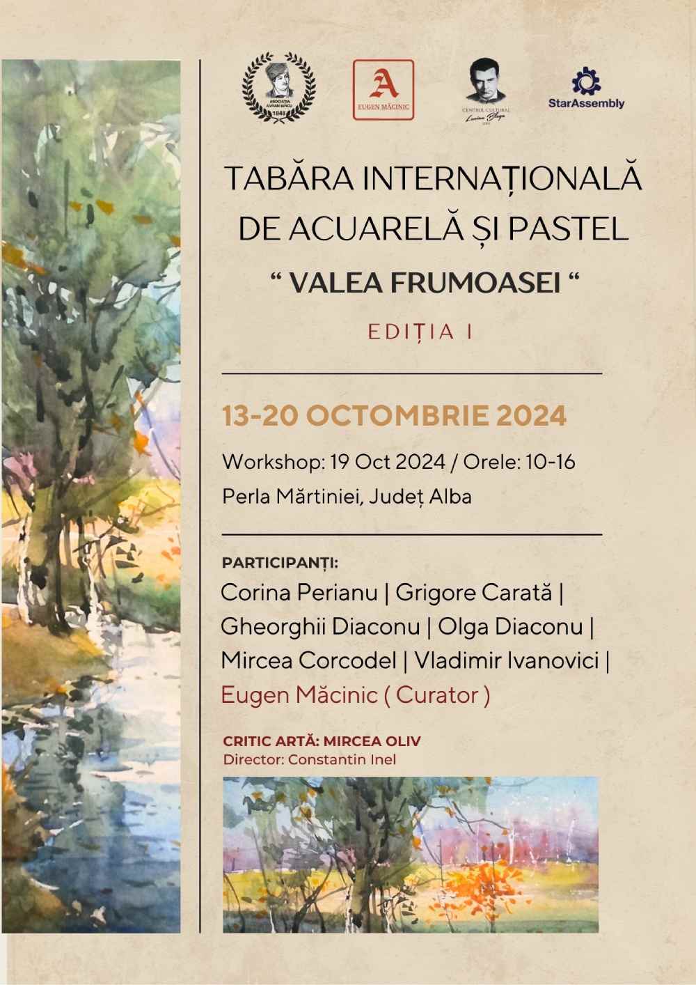 tabara de acuarela si pastel valea frumoasei sebes
